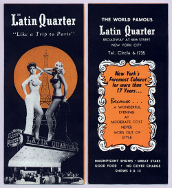 Vintage 50&Amp;Rsquo;S-Era Promotional Brochure For The World Famous &Amp;Lsquo;Latin