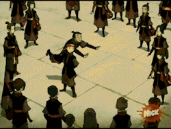 atla-annotated:  Air Bending: Fighting All Bending Arts in ATLA contain defensive and offensive moves:  When Aang fights with Hi De, On Ji’s boyfriend, he defends himself using Ba Gua Zhang i.e. Wu  Dang style martial arts. This style is famous for