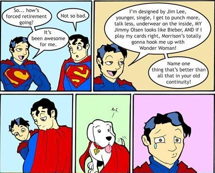 hellyeahsupermanandwonderwoman:
“ @GeoffJohns, @JimLee, @grantmorrison, @ScottyLobdell, @DCComics
You Know Krypto loves Diana right?
davincismurf:
“ Damn skippy Krypto wins… I want pup :p
” ”