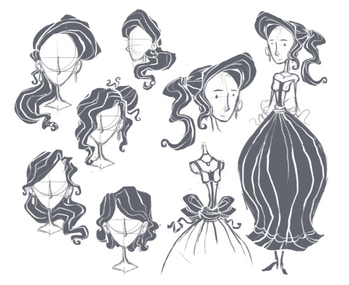 Bluebeard’s wife sketches