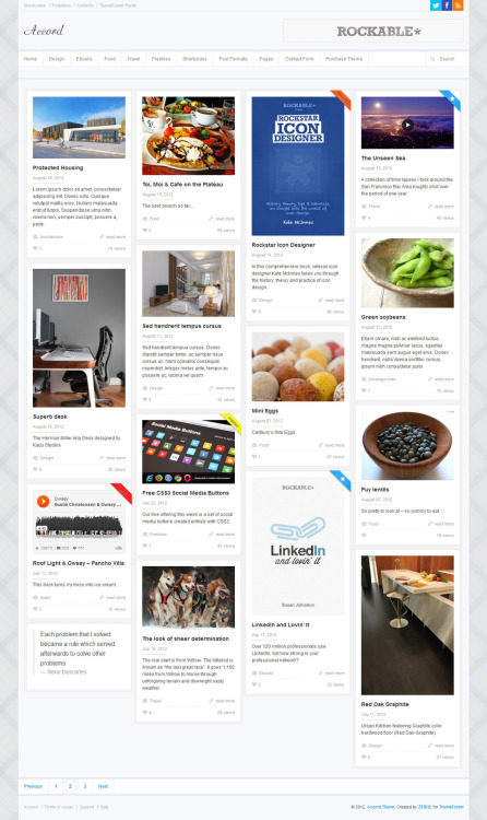 Accord is a Responsive Wordpress Blog Theme, best suited for Magazines and Personal B