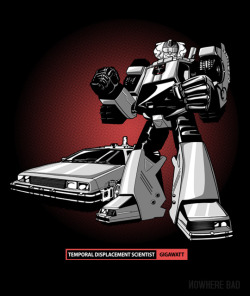 geekleetist:  nowherebad:  Its a new tee for you friday and this one when transformed, has some extra kick under the Flux. GigaWatt The Timeformer by Ninjaink on sale for ผ / 3.5 days at www.nowherebad.com  •Geekleetist: Fanfuckingtastic• 