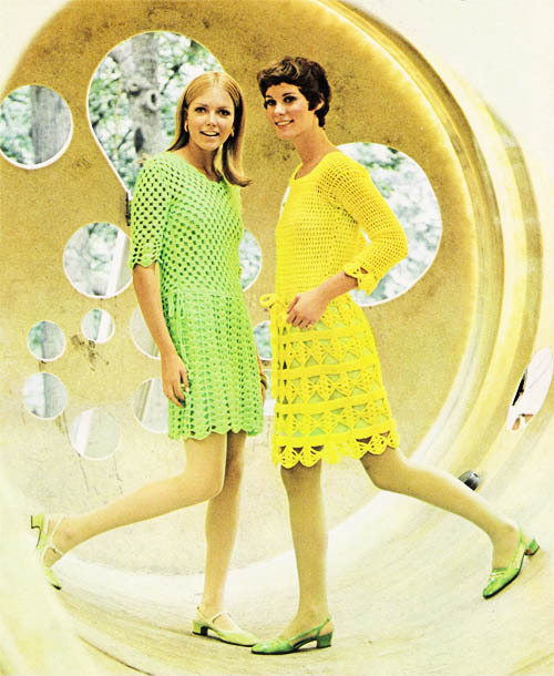 theswinginsixties:Lacy dresses for the discotheque, Seventeen magazine, November 1967.