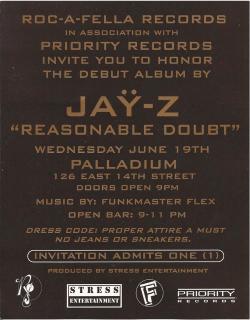 Reasonable Doubt Release Party - Palladium,