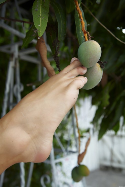 CapriceFeet.tumblr.com says: Sometimes you wish your balls were fruits!