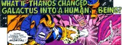 albertationn:  captaincommunist:  havemanymonkeys:  All Thanos stories should end like this. All Cosmic Marvel stories should end like this.   I KNEW IT.  Galactus is Elvis? I KNEW IT! 