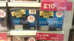 k1mkardashian:  vzap:  k1mkardashian:  this chain of stores in london have been putting these stickers on chris brown’s cd lmao   OH MY GOD HOW MANY TIMES TO I HAVE TO SAY THIS. He does not habitually beat women he beat A woman ONCE Shit.  ^^^ that’s