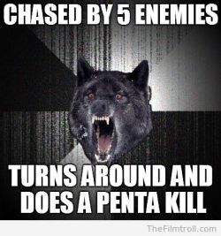 funny-league-of-legends-pictures:  Insanity wolf - Penta kill 