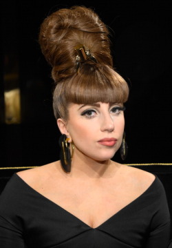  Lady Gaga at Macy’s FAME launch in NYC.
