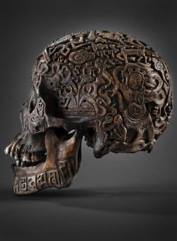 keep-it-for-your-own:  Carved Tibetan skulls.