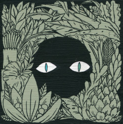 dethpsun:  Eyes in Foliage 