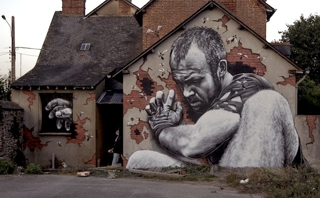 archiemcphee:  German street artist MTO was recently invited to the city of Rennes