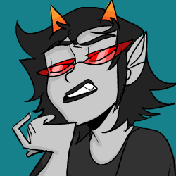i was thinking about gamrezi and then i just figured this is the face that shows up whenever gamzee is merely mentioned. 