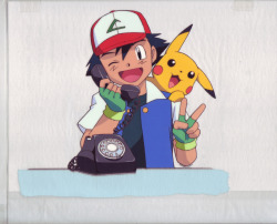 Pokescans:   One Of My Hanken (Promotional Art) Cels. I Always Thought This Cel Was