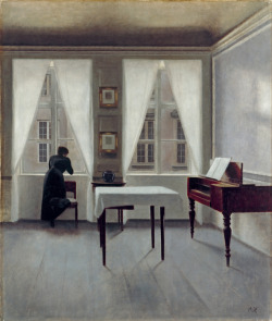 booksnbuildings:  Interiors by Vilhelm Hammershøi 