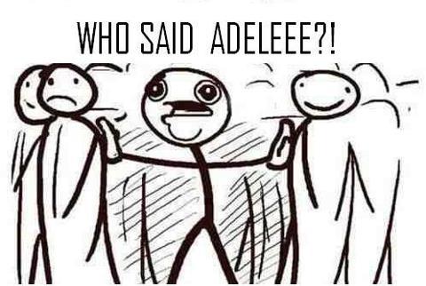 ourqueenadeleadkins:  KKKKKKK bem assim!