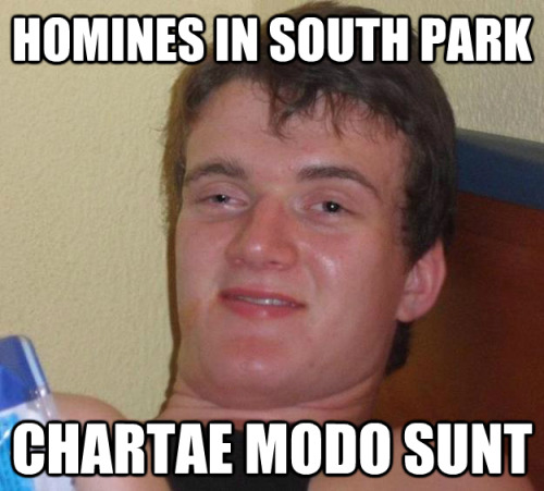 ijustwanttobeperceivedthewayiam: interretialia: Homines in South ParkChartae modo sunt South Park pe