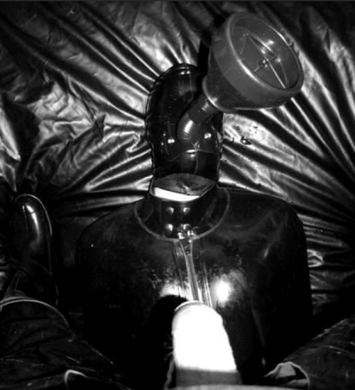 Porn photo bootedray:  Rubber Piss Puppy 