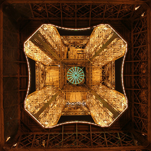 The Eiffel Tower from below 