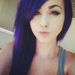 jessieblush:  Idk why it’s showing up blue but I swear it’s purple with a hint of pink! (Taken with Instagram) 