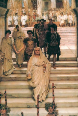The Flavian family, depicted on The Triumph of Titus Artist: Sir Lawrence Alma-Tadema