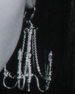 simulated:  Alice Roi chandelier earrings, 2001