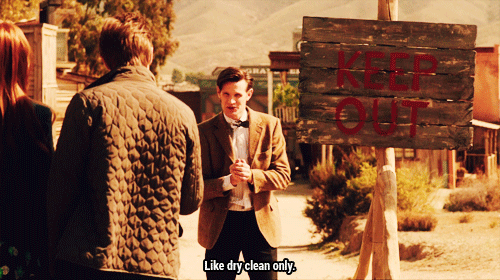 timeywimeyness:  Uh, the sign does say keep out. 