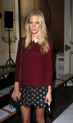 earlysunsetsovermonroeville:  Poppy Delevingne attends the front row for the Fashion East show on day 2 of London Fashion Week Spring/Summer 2013, at 50 St James Street on September 15, 2012 in London, England. 