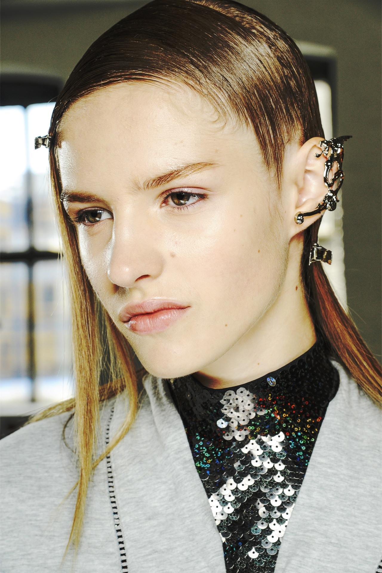 Asia Piwka backstage Rodarte Spring 2013