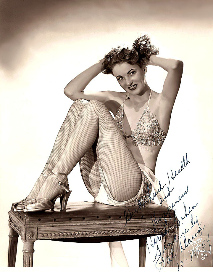   Pat Dawn Vintage 50’s-era promo photo personalized: “Good Luck, Health, and