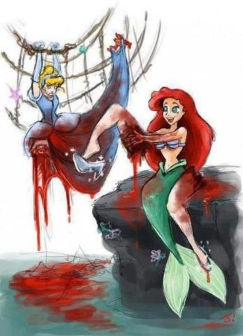 And when Ariel became too desperate to have legs,Poor Cinderella&hellip;  