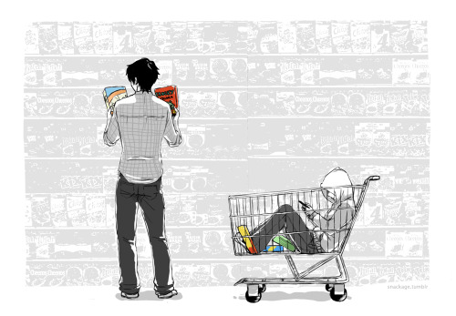snackage:dD day 8: ShoppingIn which Damian beat Angry Birds for the 15th time before Dick finally mo