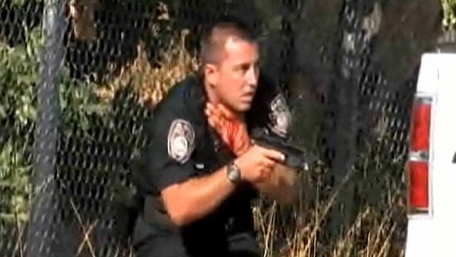 thethinblueline:   This is not a screen shot from a movie.  This is Officer J. Slocum