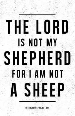 thenocturneproject:  Christianity has a way of suckering people into being part of their belief system without really giving them a choice. For example, raising a child in a strict Christian household is forcing the child to follow your moral compass,