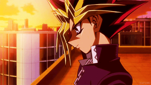 nerdgasmz:scrapmetalaibou:I noticed there were quite a few gifs running around involving Yami, cards