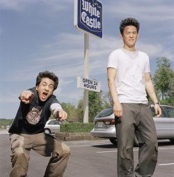 the-lowdown:  Harold &amp; Kumar Go to White Castle  I want to have a 3some w/Harold &amp; Kumar or w/Kal Penn &amp; John Cho.