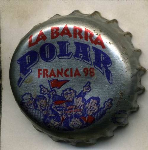 ebay-venezuela:  LA BARRA POLAR FRANCIA 98 - POLAR BEER CAP 
