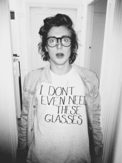 guyswithglasses:  I beg to differ.  Everyone “needs” glasses.  Not necessarily to see but to look super cute. 8) 