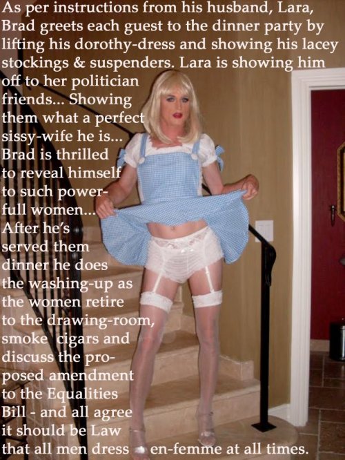 heathersissy:  sissydonna:  genderrolereversal:  21st Century Real Men are Sisses: Part 04  Where Boys Will Be Girls   Every sissy’s fantasy…