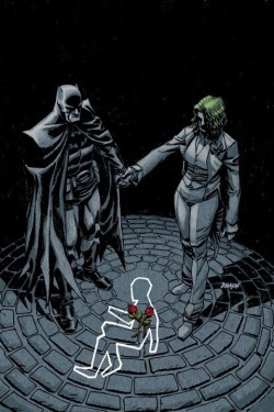 This is an alternate universe where Bruce Wayne died instead of his parents. Causing His father Thomas Wayne to become Batman and his mother Martha to go insane and become the Joker.