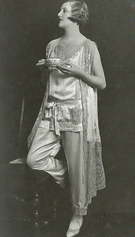 maudelynn:  Good Morning, everyone!! Morning Tea, Late 1920s Vintage Pajamas Photo
