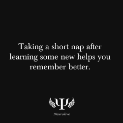 psych-facts:  Naps Enhances Learning and