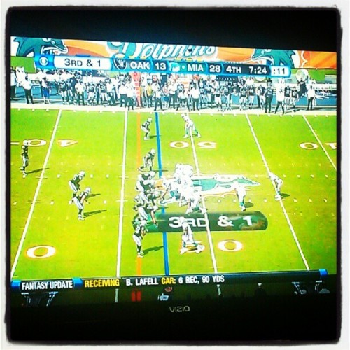 Watching football with the family….Go Miami:) #winning #Miami #dolphins #Miamidolphins #footb