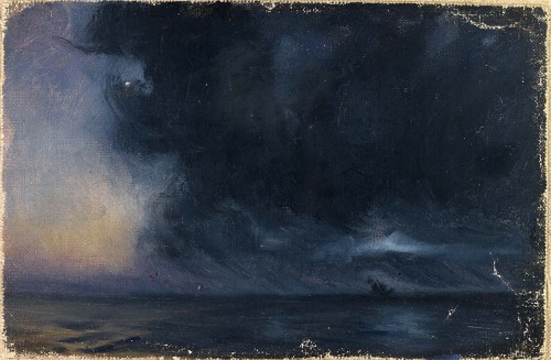 thusreluctant:The Phantom Ship, Atlantic Ocean by Frank Wilbert Stokes