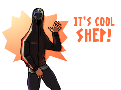 galacticdrugdealer:  Kaidan: [high pitched voice] HEEEYYYY, IT’S COOL SHEP! 