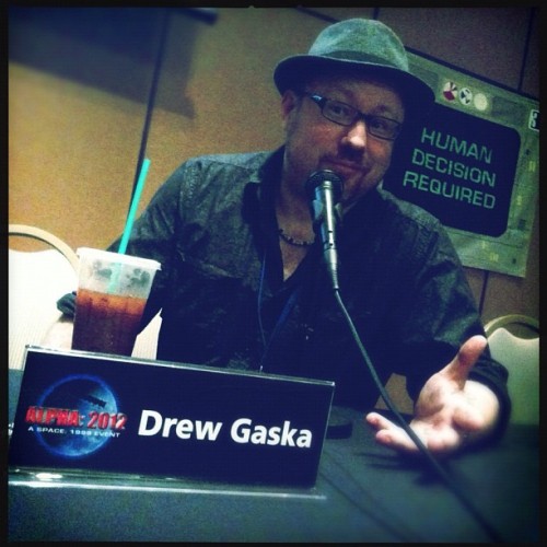 .@drewgaska at his/@BLAMVentures panel at AlphaCon. #space1999 #comics #archaia (Taken with Instagra