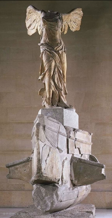 fuckyeahancientclassics:seraphica:Winged Victory of Samothrace, also known as Nike of Samothrace, is