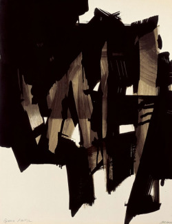 everything-went-black:  Pierre Soulages. 