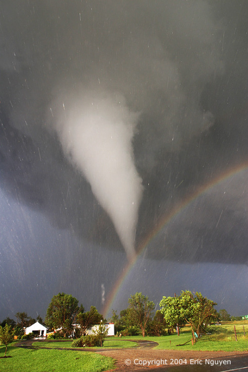 n-a-s-a:Tornado and Rainbow Over Kansas Image Credit & Copyright: Eric Nguyen 