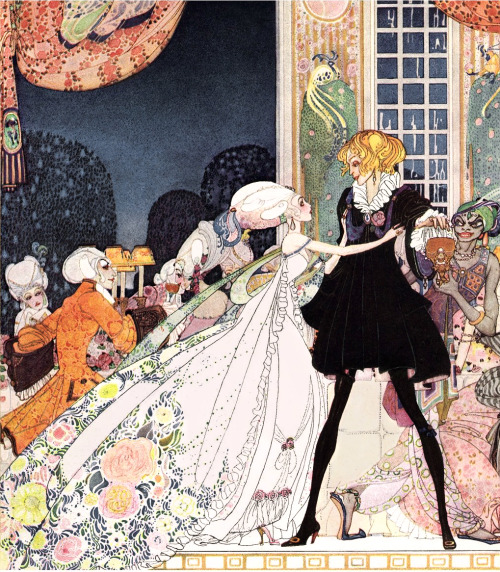 fairytaleillustrations:  “‘Don’t drink!’ cried out the little Princess, springing to her feet.”  from the Twelve Dancing Princesses Kay Nielsen, 1913 Quiller-Couch, Sir Arthur. In Powder and Crinoline: Old Fairy Tales. Kay Nielsen, illustrator.